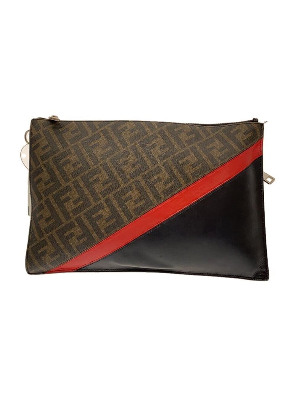 Fendi Clutch Bag Brown All over